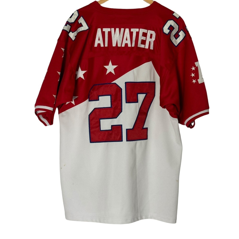 Mitchell & Ness Steve Atwater 1996 Pro Bowl Jersey Men's 52 Red White USA Made